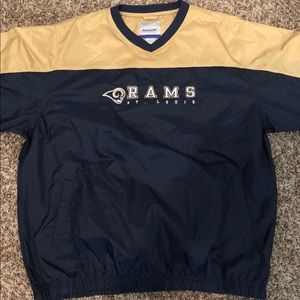 St. Louis/ LA Rams windbreaker pullover top.